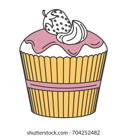 delicious cupcake bakery icon