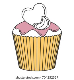 delicious cupcake bakery icon