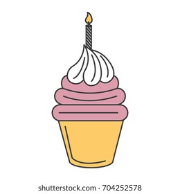 delicious cupcake bakery icon