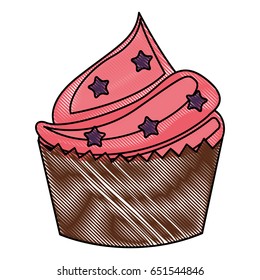 delicious cupcake celebration icon