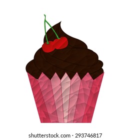 delicious cupcake design, vector illustration eps10 graphic 