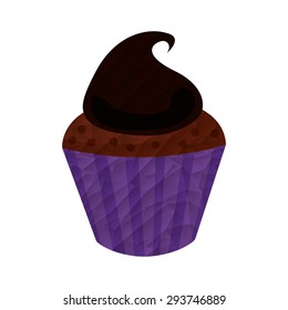 delicious cupcake design, vector illustration eps10 graphic 