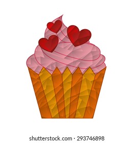delicious cupcake design, vector illustration eps10 graphic 