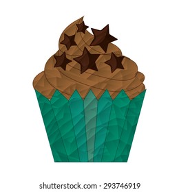 delicious cupcake design, vector illustration eps10 graphic 
