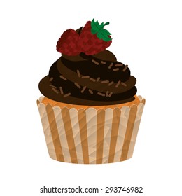delicious cupcake design, vector illustration eps10 graphic 