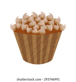 delicious cupcake design, vector illustration eps10 graphic 