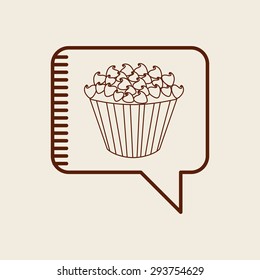 delicious cupcake design, vector illustration eps10 graphic 