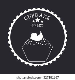 delicious cupcake design, vector illustration eps10 graphic 