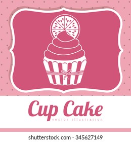 delicious cupcake design, vector illustration eps10 graphic 
