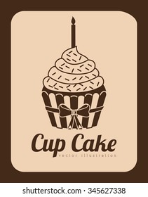 delicious cupcake design, vector illustration eps10 graphic 