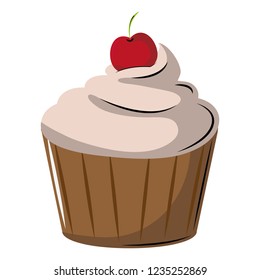 Delicious cupcake dessert