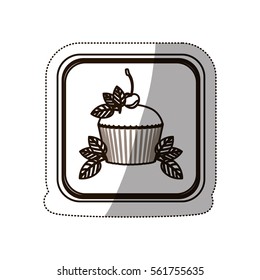 Delicious cupcake dessert