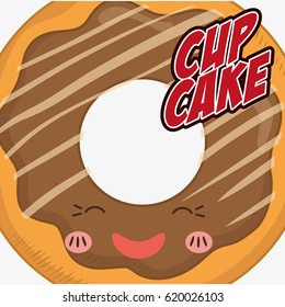 Delicious cupcake dessert
