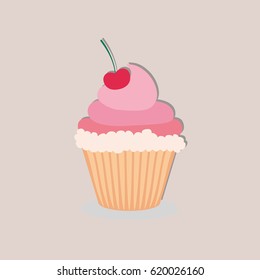 Delicious cupcake dessert