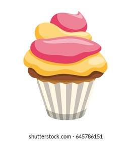 Delicious cupcake dessert