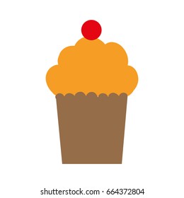 Delicious cupcake dessert