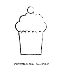 Delicious cupcake dessert