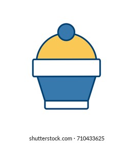Delicious cupcake dessert