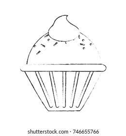 Delicious cupcake dessert