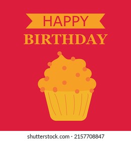 Delicious cupcake. Dessert vector illustration design