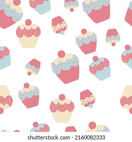 Delicious cupcake. Dessert vector illustration design