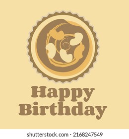  Delicious cupcake. Dessert vector illustration design