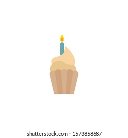 delicious cupcake detailed style icon vector illustration design