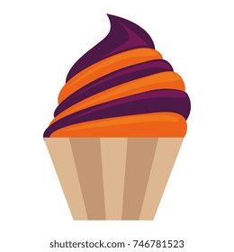 delicious cupcake isolated icon