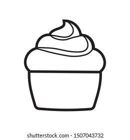 delicious cupcake isolated icon vector ilustration
