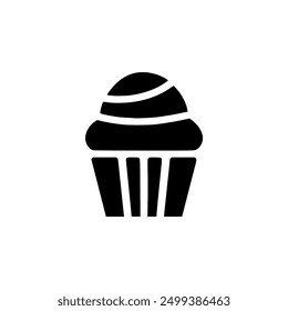 delicious cupcake logo vector illustration template design