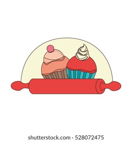 delicious cupcake menu icon