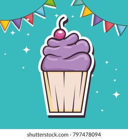delicious cupcake pop art