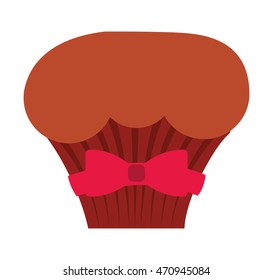 delicious cupcake sweet isolated icon vector illustration design