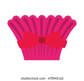 delicious cupcake sweet isolated icon vector illustration design