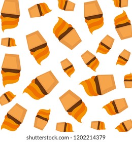 delicious cupcakes pattern background
