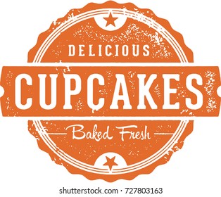 Delicious Cupcakes Vintage Bakery Sign