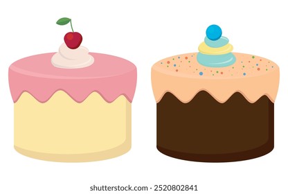 Delicious Decorative Cakes that are Beautifully Crafted with Colorful Frosting and Toppings
