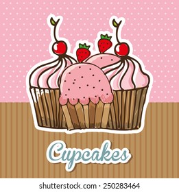 delicious dessert design, vector illustration eps10 graphic 