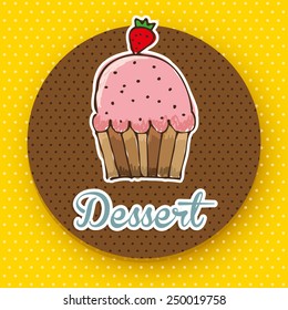 delicious desserts design, vector illustration eps10 graphic 