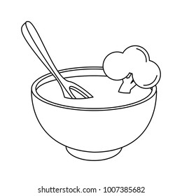Delicious dish of soup
