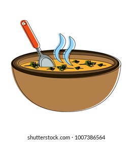 Delicious dish of soup