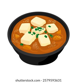 Delicious Doenjang Jjigae Vector Design for Korean Food Lovers