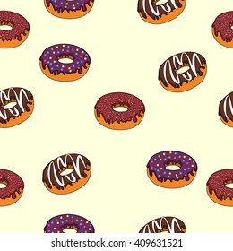 delicious donut, cartoon, delicious