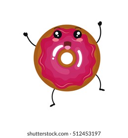 delicious donut comic character