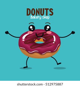 delicious donut comic character