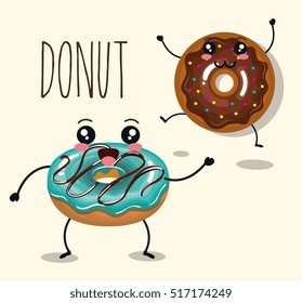 delicious donut comic character
