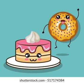 delicious donut comic character