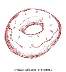 Delicious donut dessert