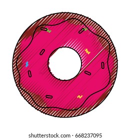 Delicious donut dessert