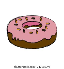 Delicious donut dessert
